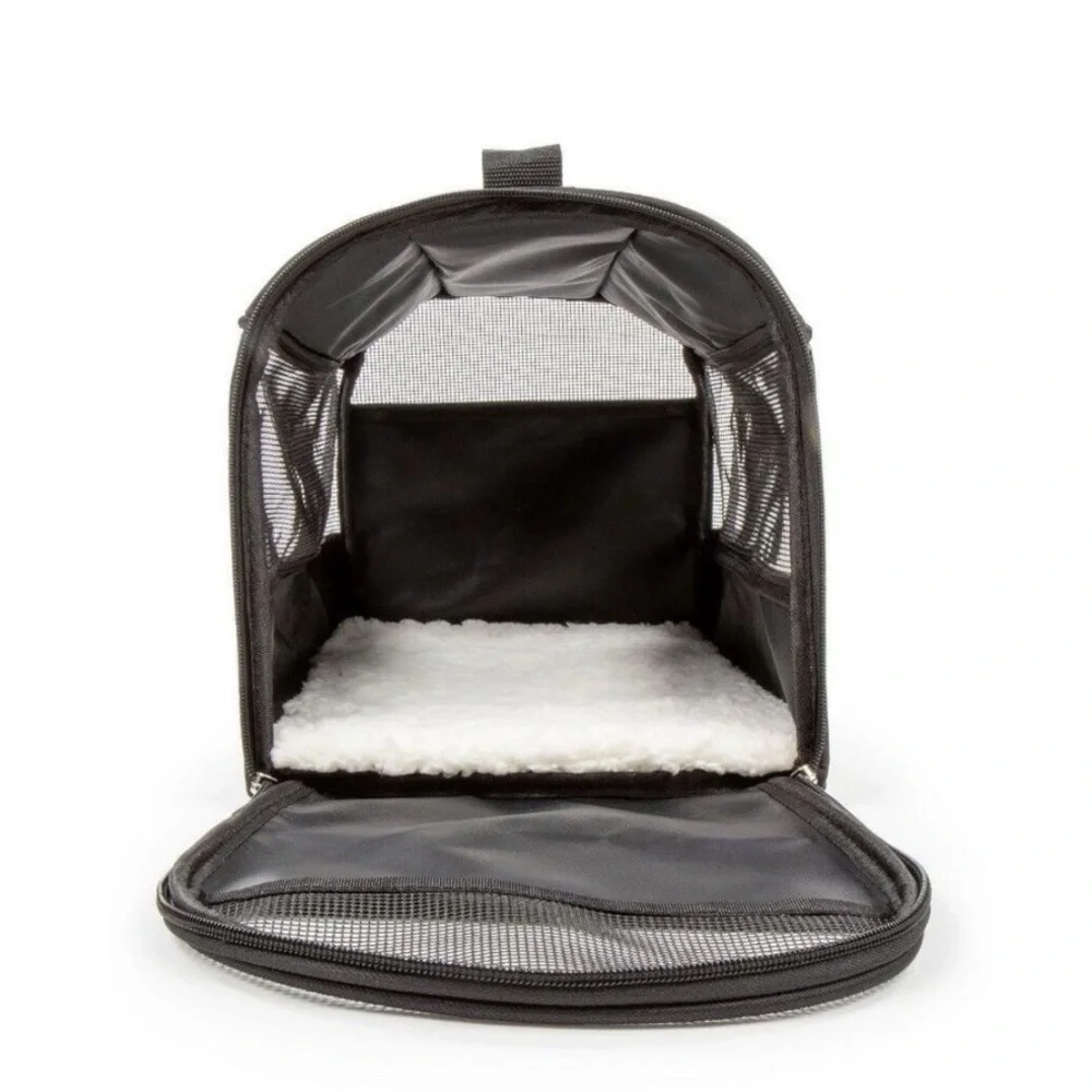 Vibrant Life Small Guaranteed on Board Soft-Sided Pet Carrier, Black,16 lb Limit